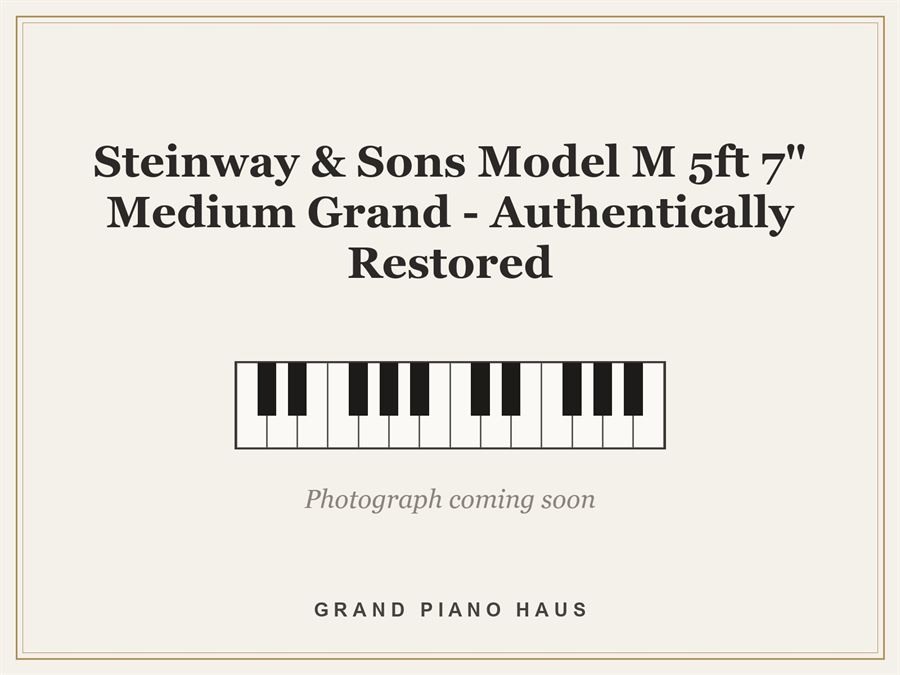Steinway & Sons Model M 5ft 7" Medium Grand - Authentically Restored