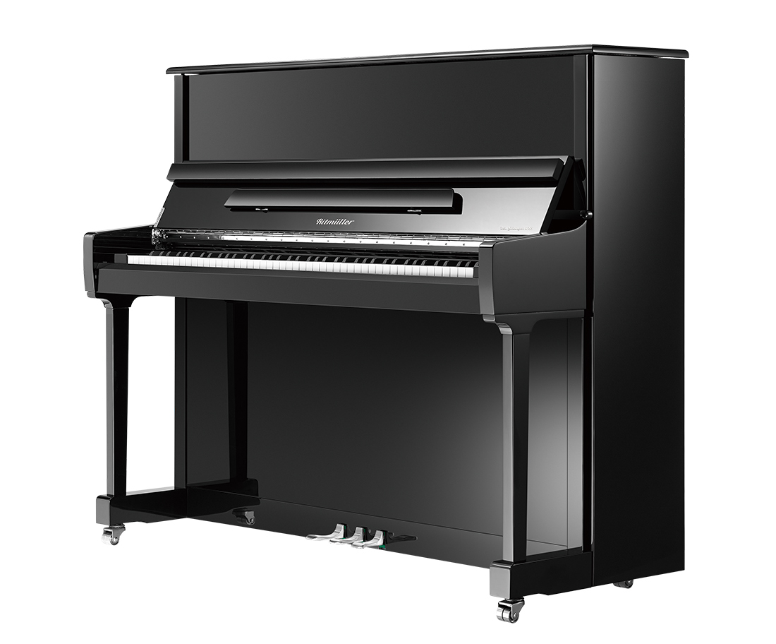 Ritmüller RS125-PE Upright Piano - Polished Ebony