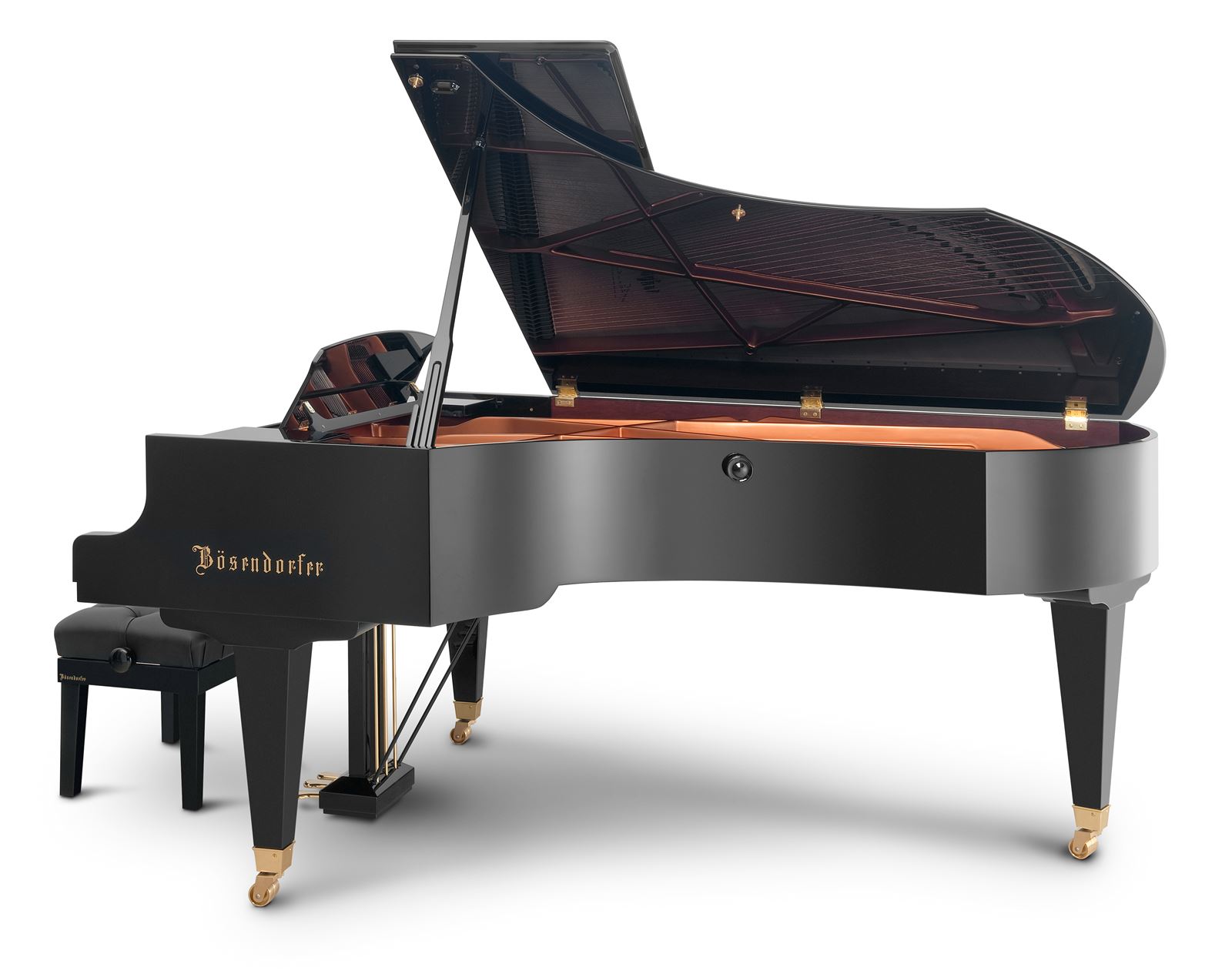 Bösendorfer 225-PE 7ft 4" Semi-Concert Grand _ Polsihed Pyramid Mahogany
