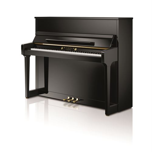 Wilhelm Schimmel W114-TEP Upright Piano - Polished Ebony