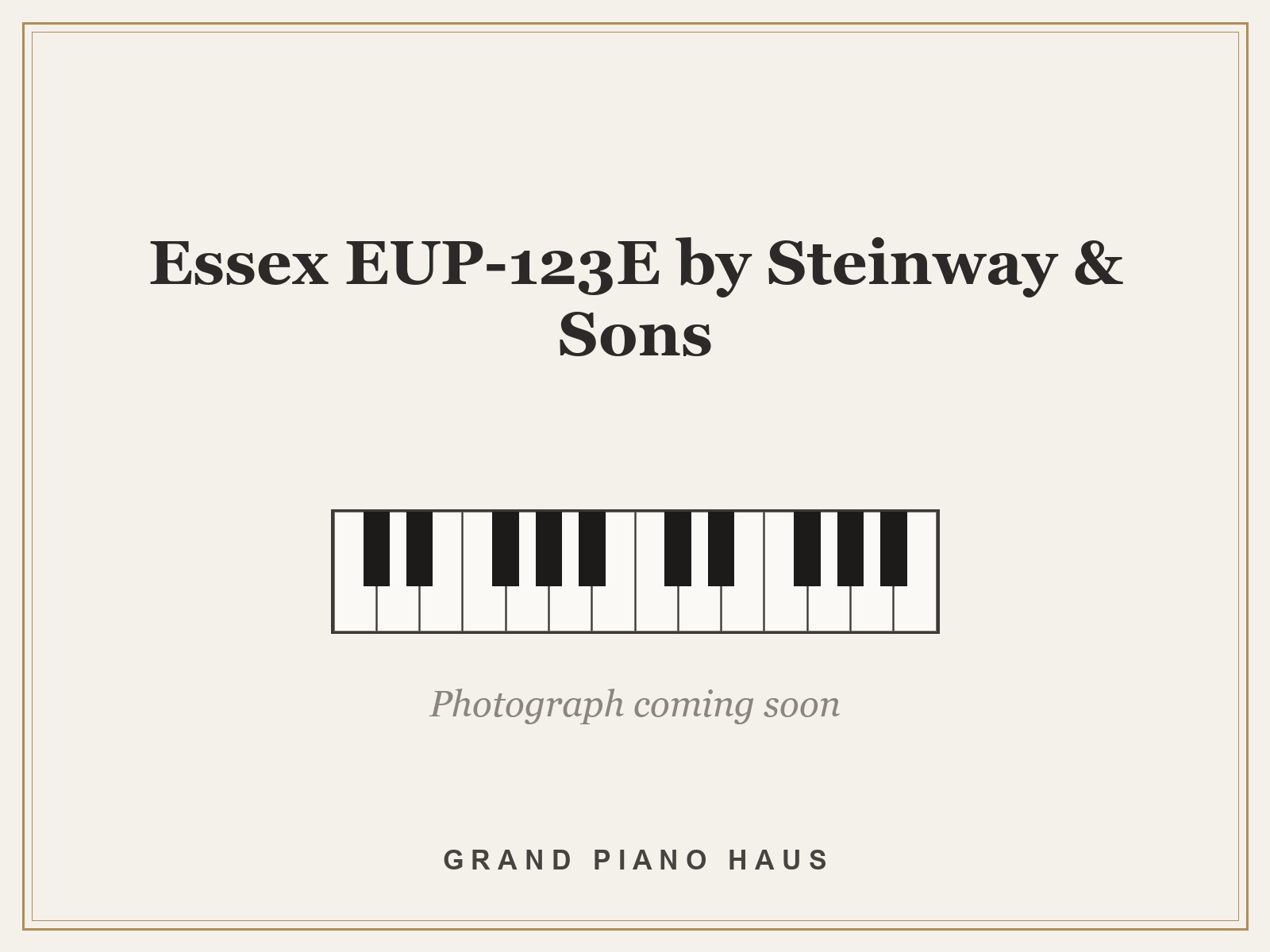 Essex EUP-123E by Steinway & Sons