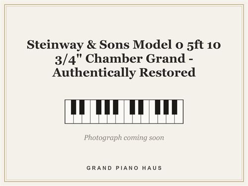 Steinway & Sons Model 0 5ft 10 3/4" Chamber Grand - Authentically Restored