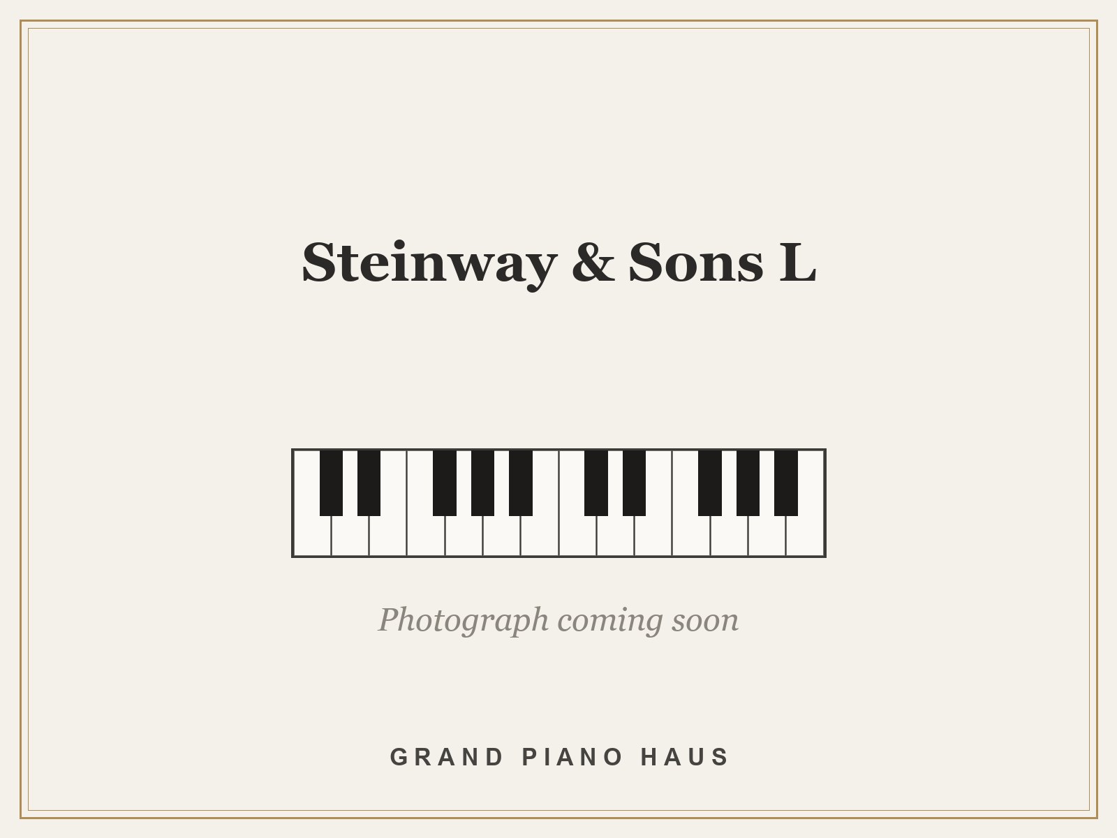 Steinway & Sons L
