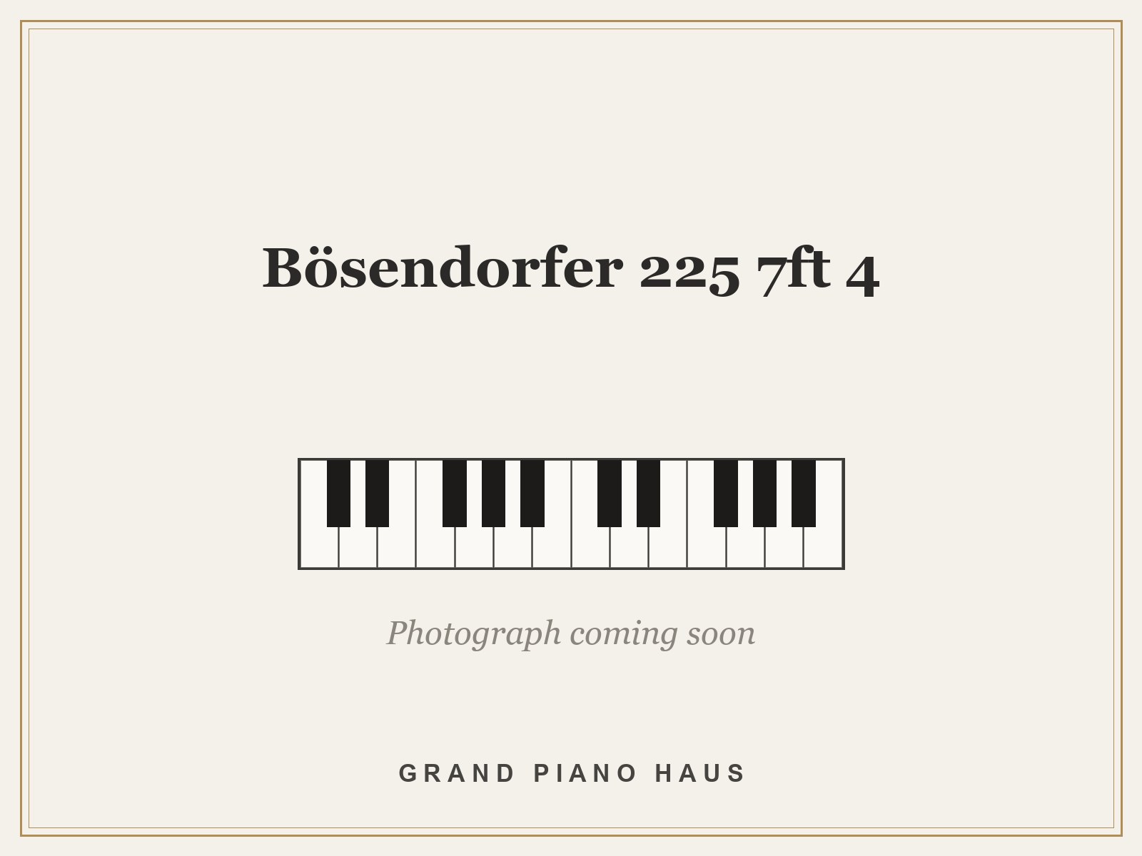 Bösendorfer 225 7ft 4