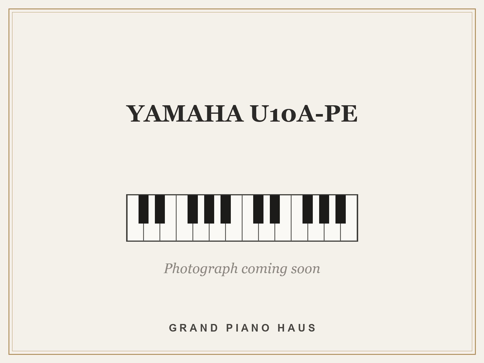 YAMAHA U10A-PE