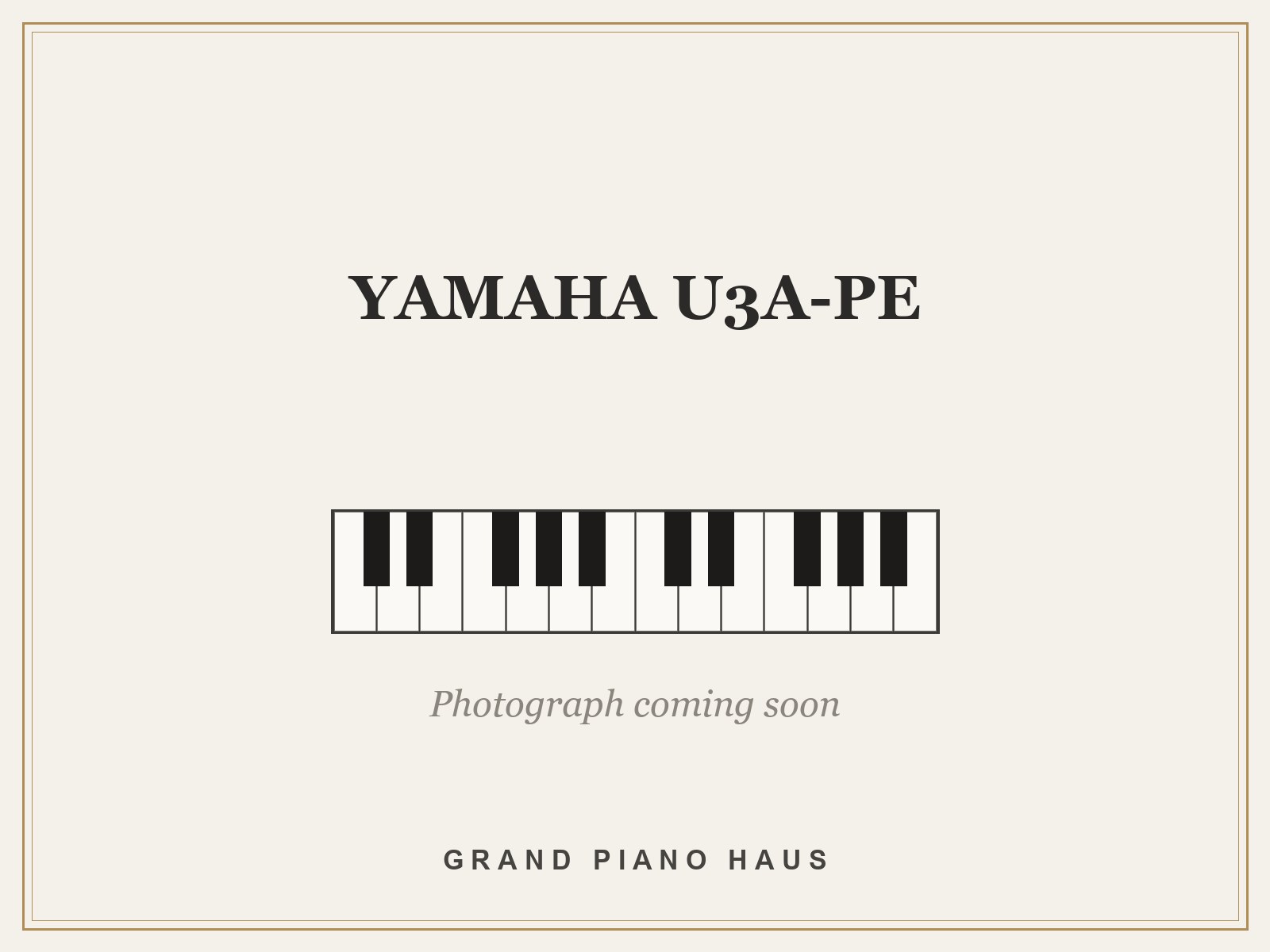 YAMAHA U3A-PE
