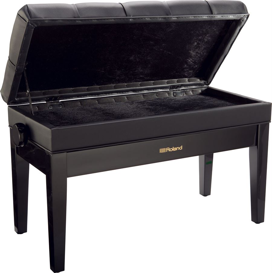 Roland Digital Height Adjustable Duet Piano Bench - Black