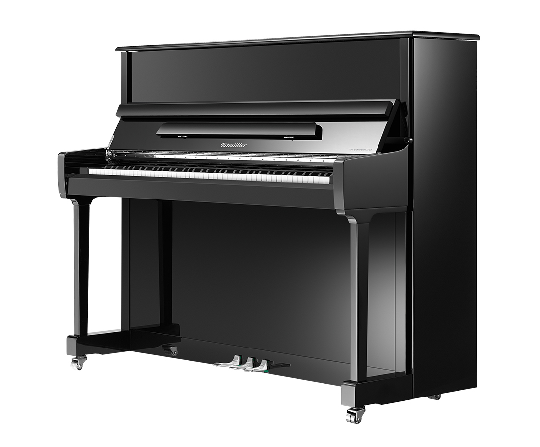 Ritmüller RS120-PE Upright Piano - Polished Ebony