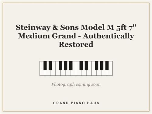 Steinway & Sons Model M 5ft 7" Medium Grand - Authentically Restored