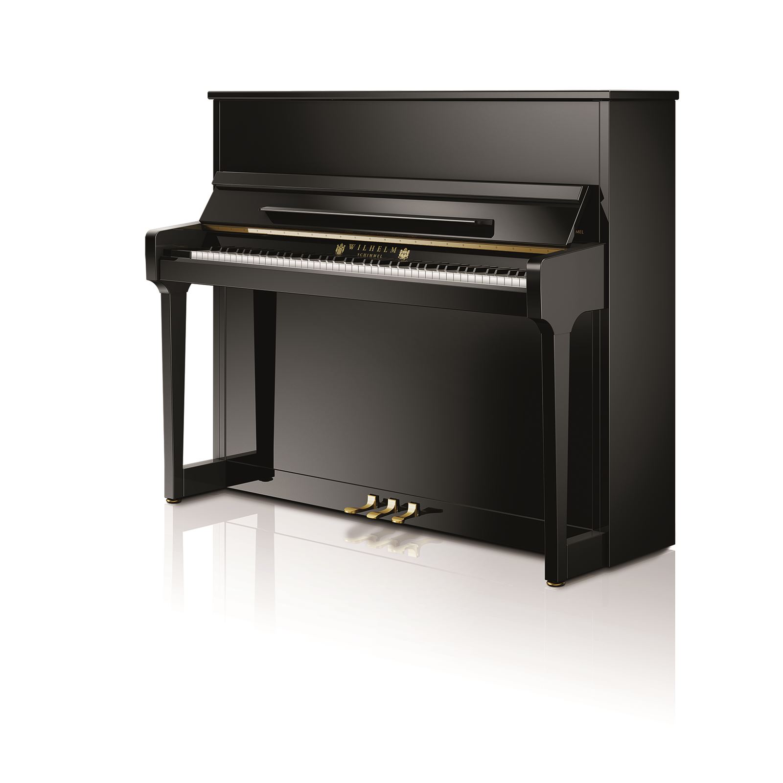 Wilhelm Schimmel W123-TEP Upright Piano - Polished Ebony